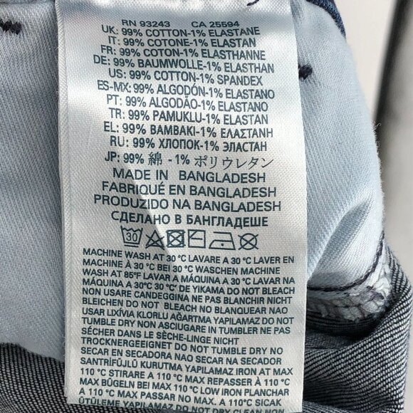 Diesel Grace Super slim Skinny low waist Stretch Dark wash jeans size W27 X L32 - Picture 10 of 15